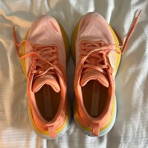 Orange Hoka Bondi 8